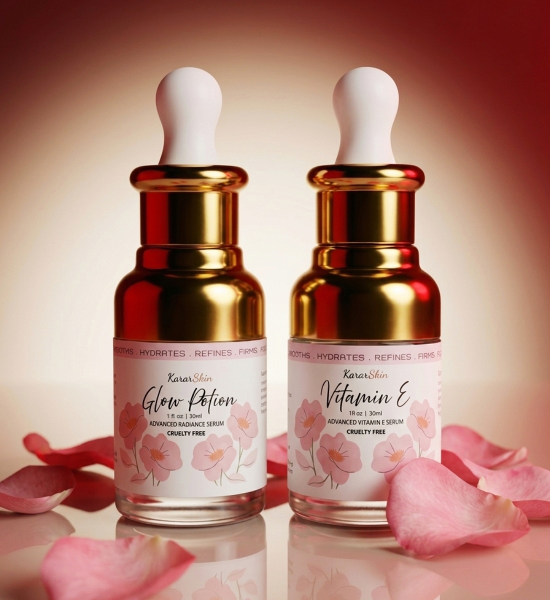 Main image of Vitamin E serum + Glow Potion Serum Combo